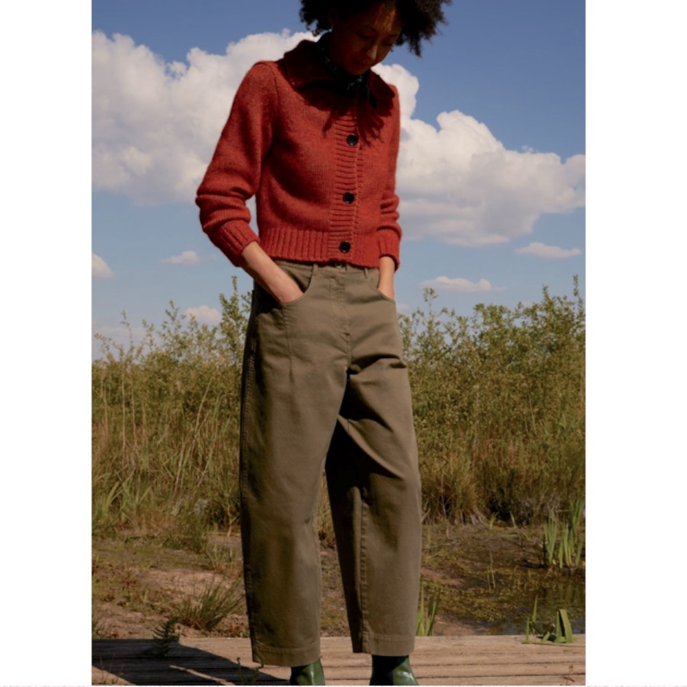 TOAST Lofty Alpaca Collared Cardigan